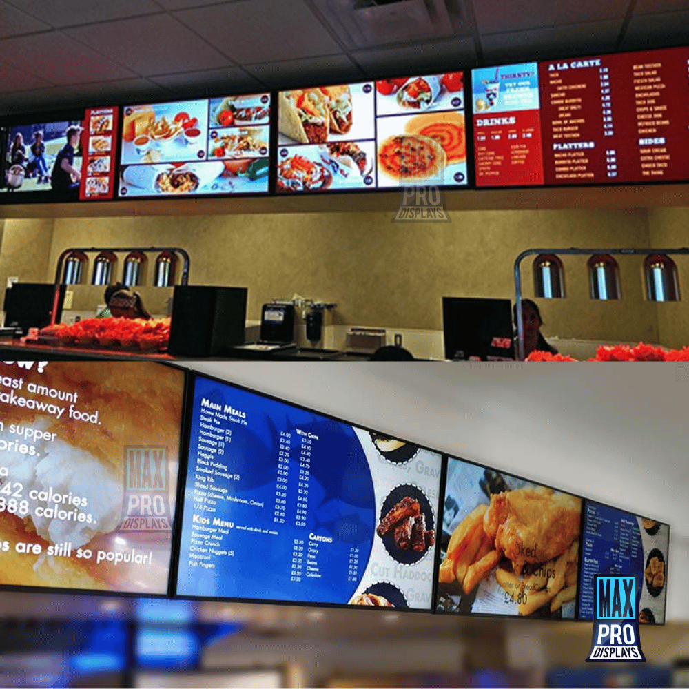 digital food menu, video food menu, video display for restaurant, restaurant signs, digital standee manufacturer, super us cms digital signage content management system for digital signage superus app digitos Nevon Exoress First touch kiosk Staietech Elprotech Intelisa Sparsa Digital Wybor Kiosk-India ThinPC Motion display Advancetech India AB Sales Techno steel Mapkit solution Fine track India Hofurn india Superus Hindustan LED Colours Digital Digitos Experiences Digital Fabtro Rayaan Digitals Arham Displays