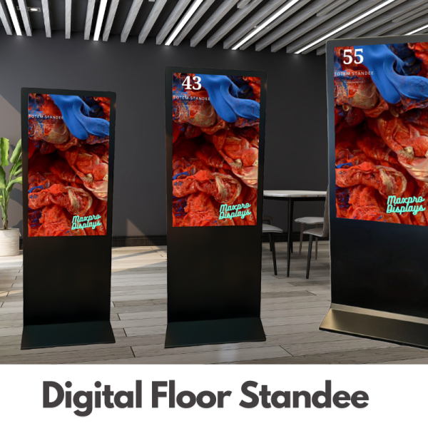 digital floor standee